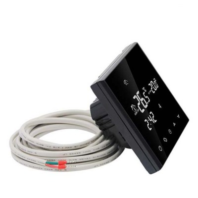 16A floor temperature thermostat with 2 sensors